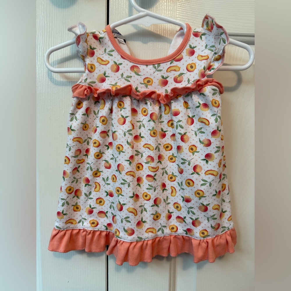 Magnolia Baby Peach and Orange Baby Dress